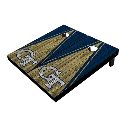 Georgia GT Yellow Jackets Gold And Navy Matching Triangle Cornhole Boards