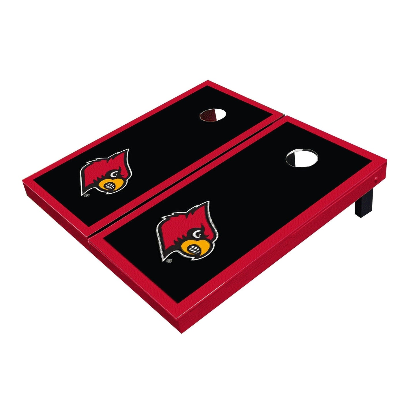 Louisville Cardinals Black Matching Border All-Weather Cornhole Boards