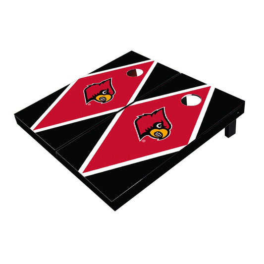 Louisville Cardinals Red And Black Matching Diamond Cornhole Boards