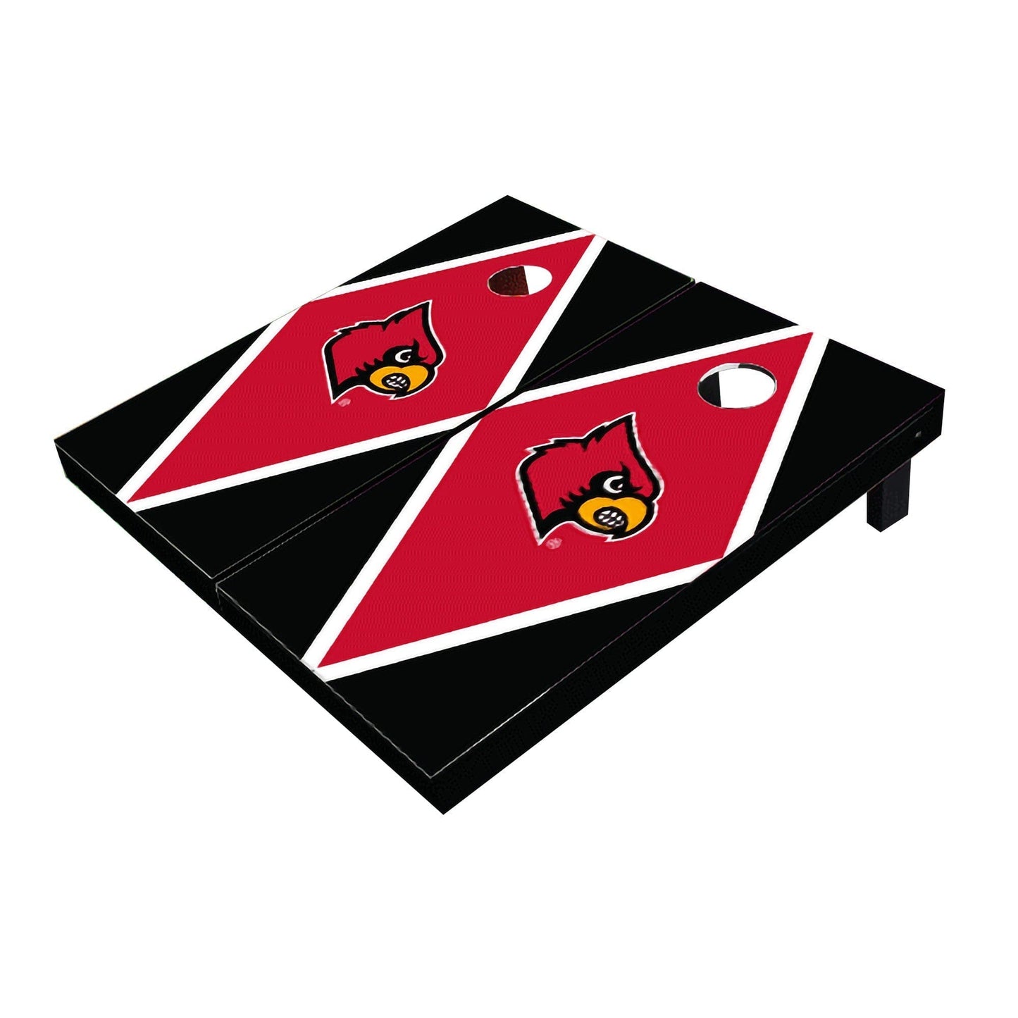 Louisville Cardinals Red And Black Matching Diamond All-Weather Cornhole Boards