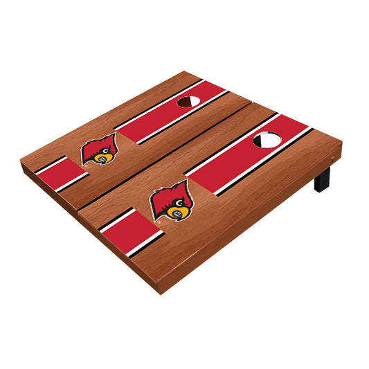 Louisville Cardinals Red Rosewood Matching Long Stripe Cornhole Boards