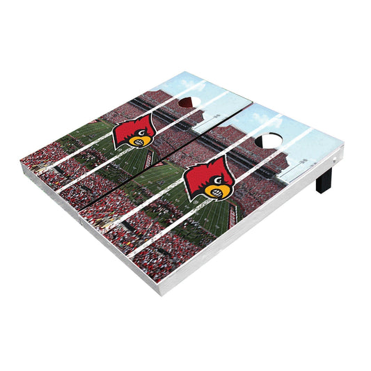 Louisville Cardinals Stadium Long Stripe All-Weather Cornhole Boards