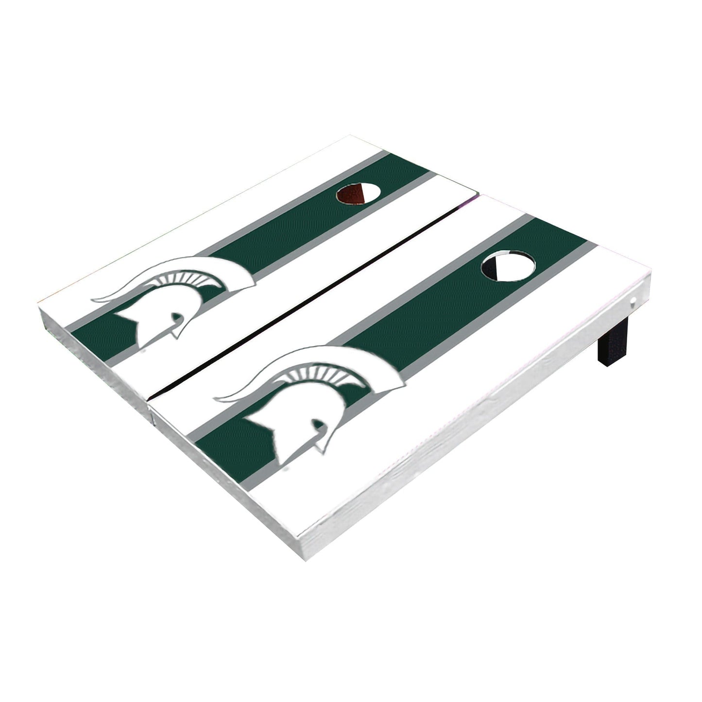 Michigan State Spartans Hunter And White Matching Long Stripe All-Weather Cornhole Boards