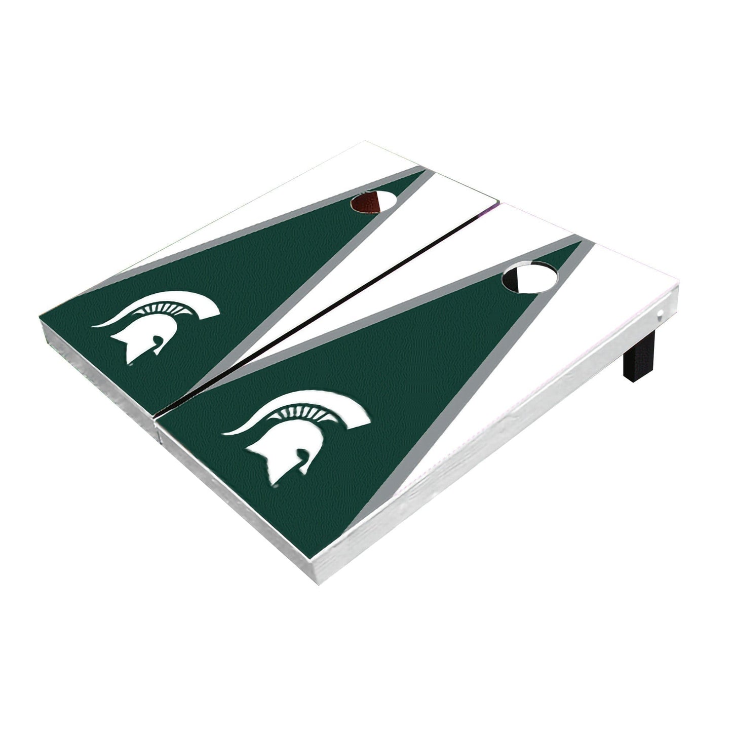 Michigan State Hunter And White Matching Triangle All-Weather Cornhole Boards