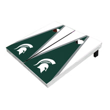 Michigan State Hunter And White Matching Triangle All-Weather Cornhole Boards
