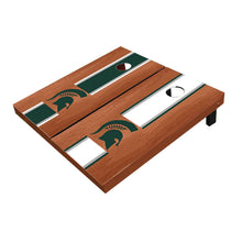 Michigan State Spartans Rosewood Alternating Long Stripe All-Weather Cornhole Boards
