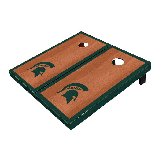 Michigan State Spartans Hunter Rosewood Matching Border All-Weather Cornhole Boards