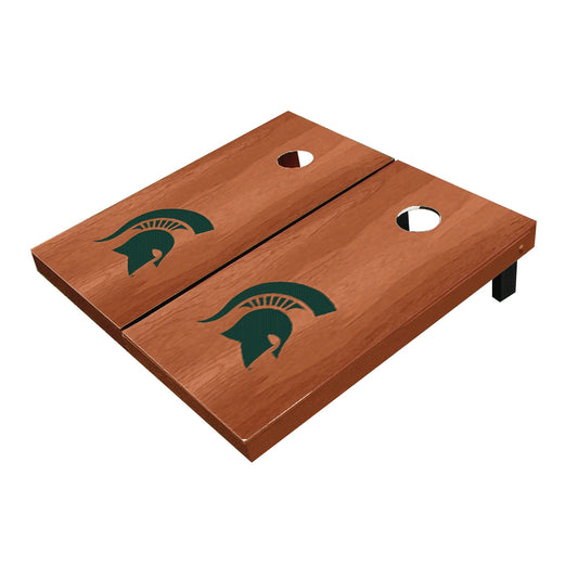Michigan State Spartans Solid Rosewood Cornhole Boards