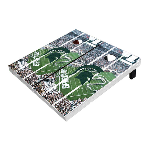 Michigan State Spartans Stadium Long Stripe All-Weather Cornhole Boards