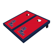 Ole Miss Rebels Red Matching Border All-Weather Cornhole Boards

