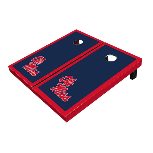 Ole Miss Rebels Navy Matching Border Cornhole Boards
