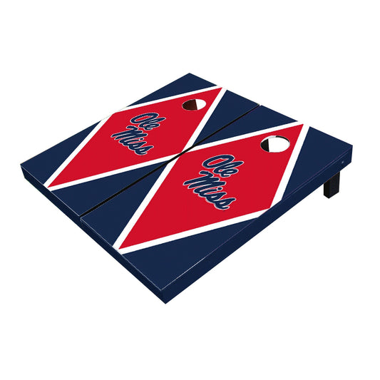 Ole Miss Rebels Red And Navy Matching Diamond Cornhole Boards