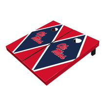 Ole Miss Rebels Navy And Red Matching Diamond All-Weather Cornhole Boards
