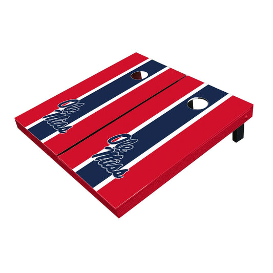 Ole Miss Rebels Navy And Red Matching Long Stripe Cornhole Boards