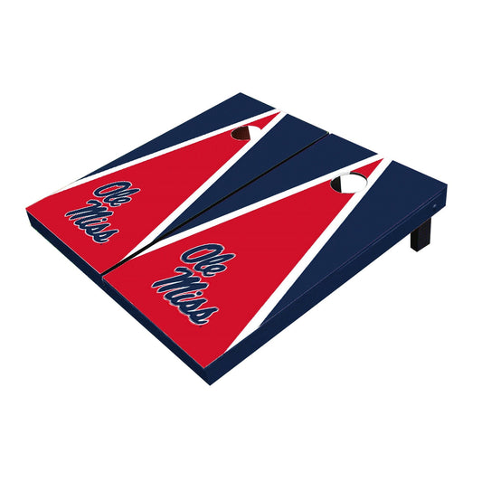 Ole Miss Rebels Red And Navy Matching Triangle Cornhole Boards