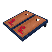 Ole Miss Rebels Navy Rosewood Matching Borders All-Weather Cornhole Boards
