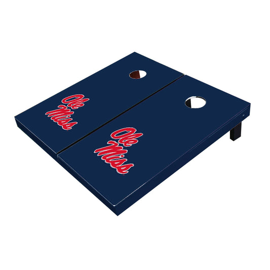 Ole Miss Rebels Navy Matching Solid All-Weather Cornhole Boards