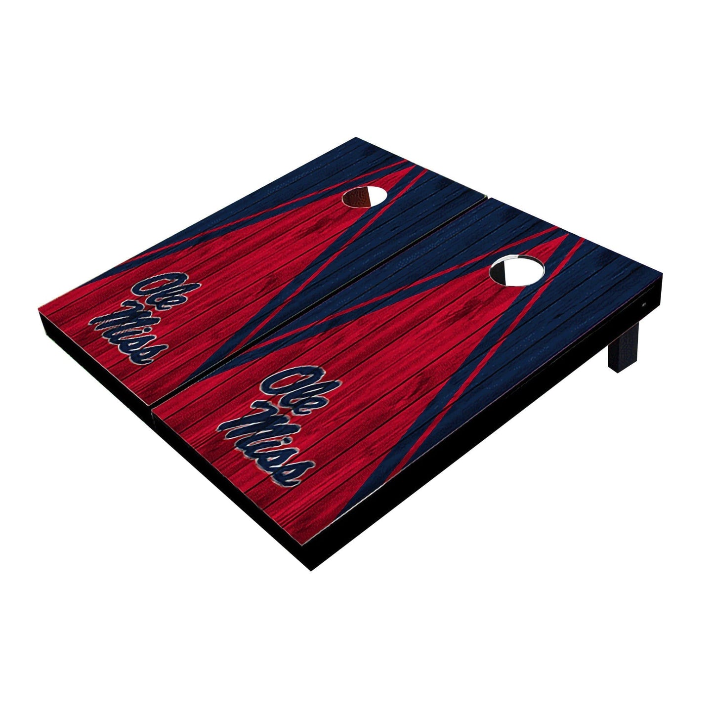 Ole Miss Rebels Red And Navy Matching Triangle All-Weather Cornhole Boards