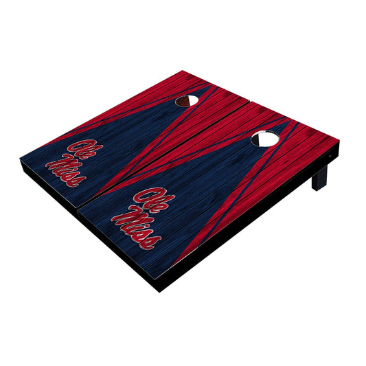 Ole Miss Rebels Navy And Red Matching Triangle Cornhole Boards