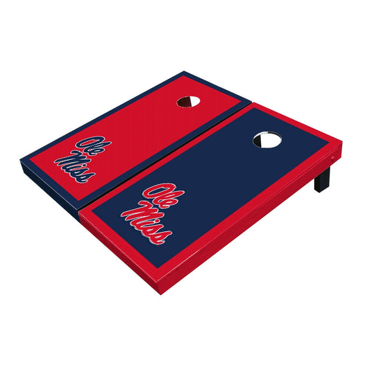 Ole Miss Rebels Alternating Border All-Weather Cornhole Boards