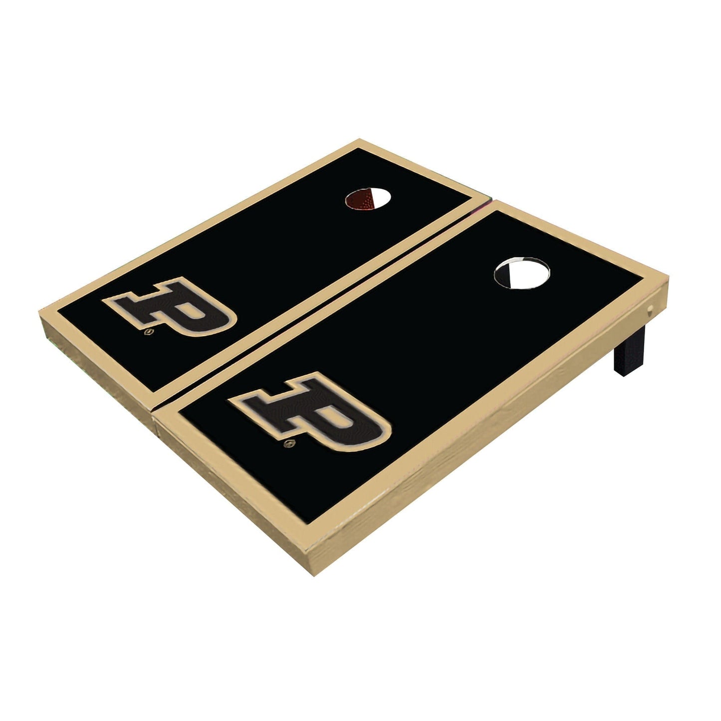 Purdue Boilermakers Black Matching Border All-Weather Cornhole Boards