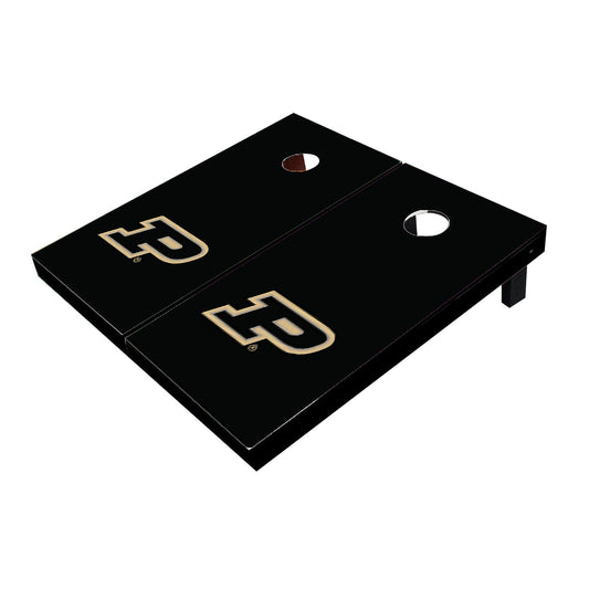 Purdue Boilermakers Black Matching Solid Cornhole Boards