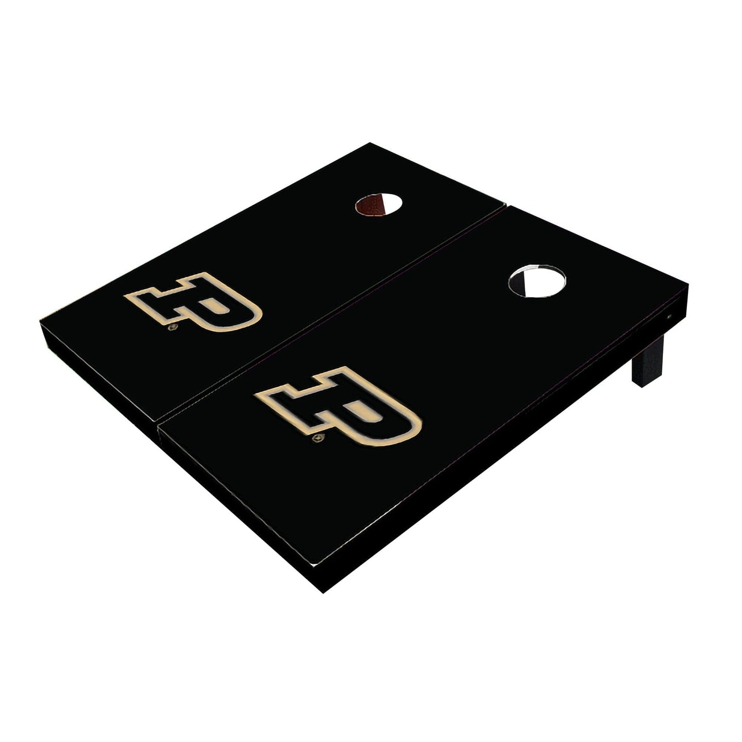 Purdue Boilermakers Black Matching Solid All-Weather Cornhole Boards