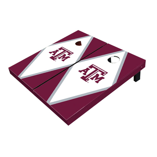 Texas A&M Aggies White and Maroon Matching Diamond Cornhole Boards