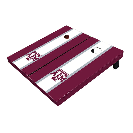 Texas A&M Aggies White and Maroon Matching Long Stripe All-Weather Cornhole Boards