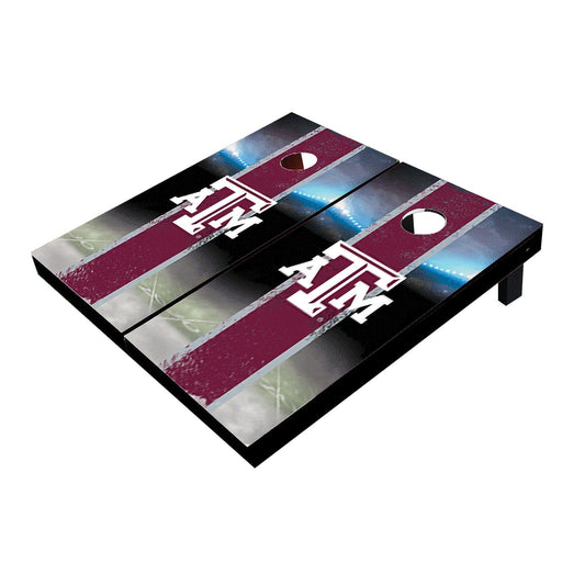 Texas A&M Aggies Field Long Stripe Matching Maroon All-Weather Cornhole Boards