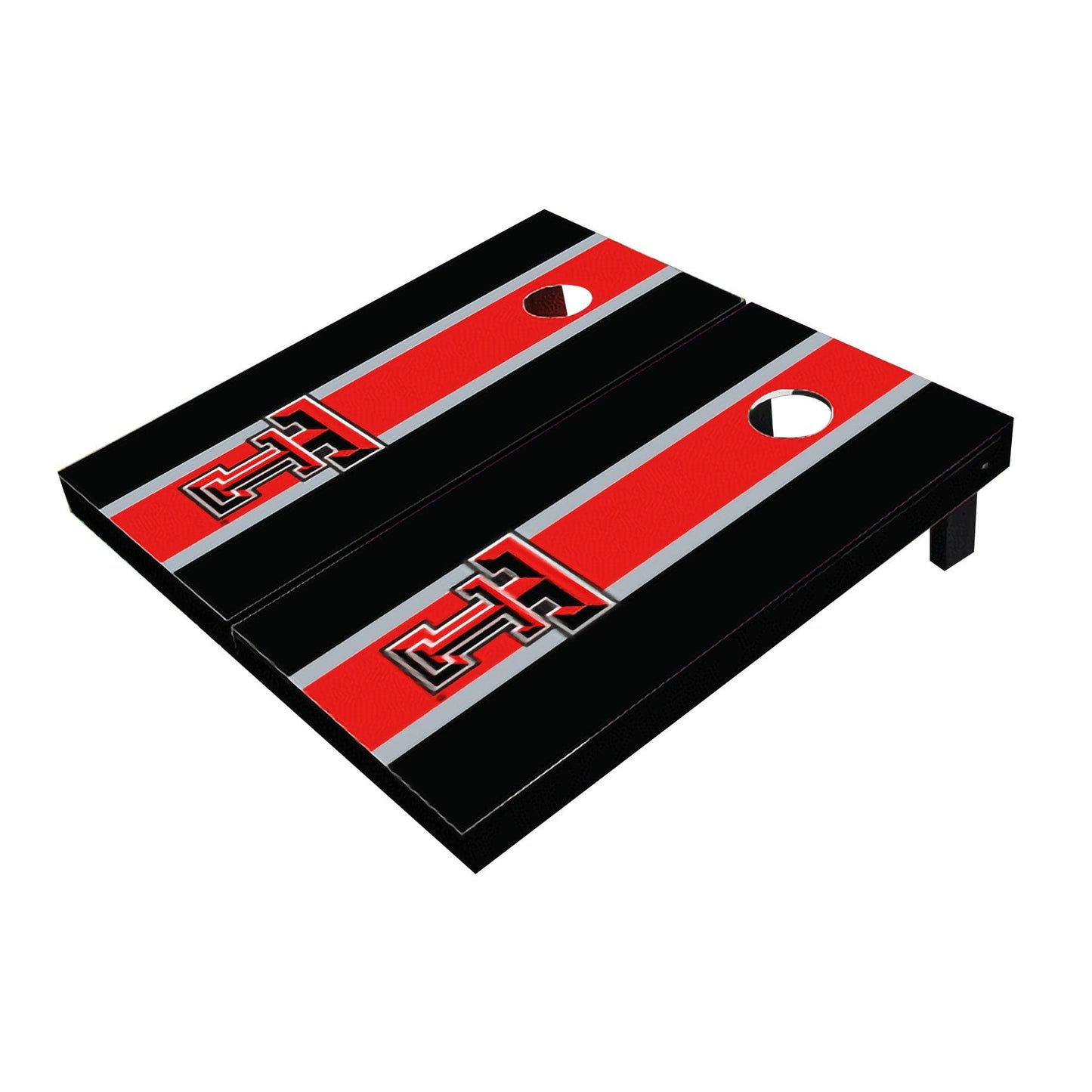 Texas Tech Red Raiders Red And Black Matching Long Stripe Cornhole Boards