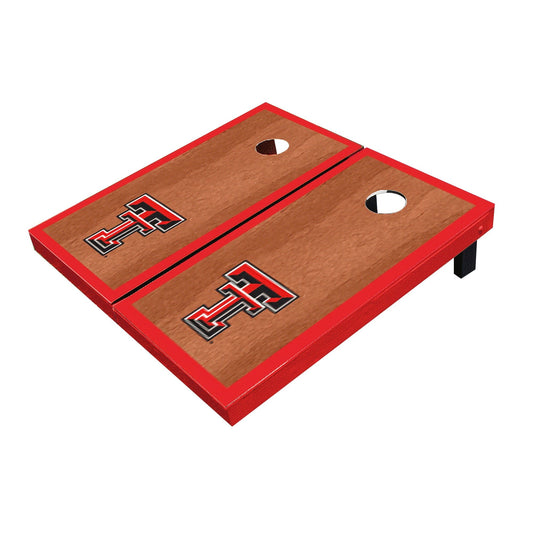 Texas Tech Red Raiders Red Rosewood Matching Borders Cornhole Boards