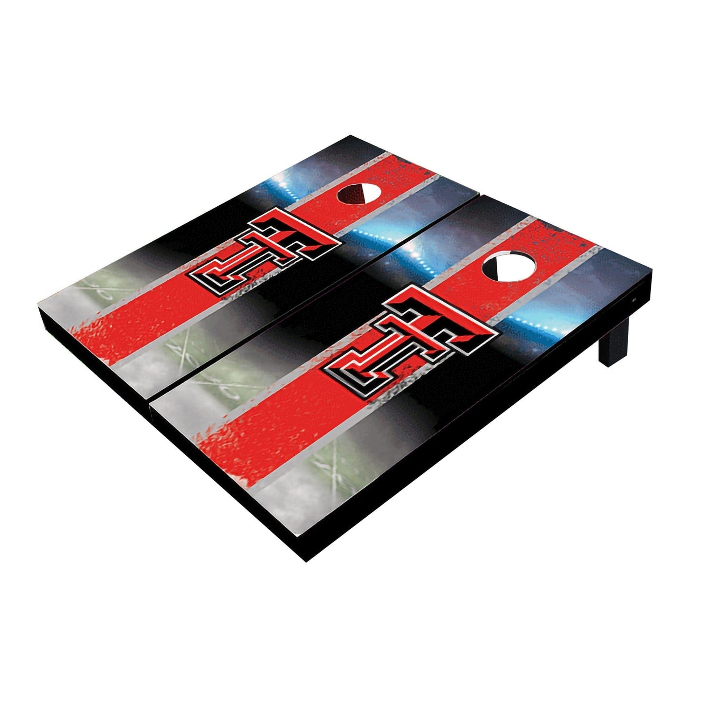 Texas Tech Red Raiders Field Long Stripe Matching Red All-Weather Cornhole Boards