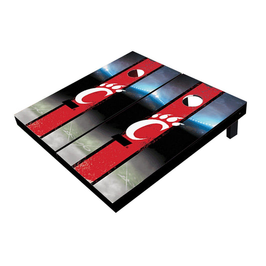 Cincinnati Bearcats Field Long Stripe Matching Red All-Weather Cornhole Boards