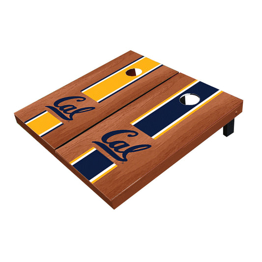 UC Berkeley Golden Bears Rosewood Alternating Long Stripe Cornhole Boards