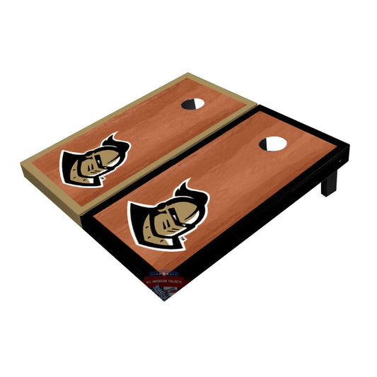 Central Florida UCF Golden Knights "Knightro" Rosewood Alternating Border Cornhole Boards