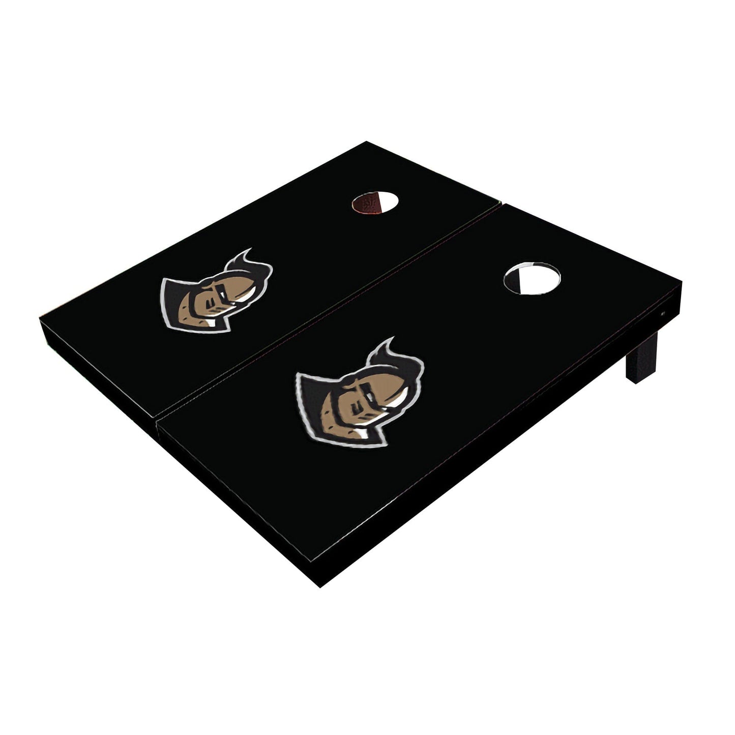 Central Florida UCF Golden Knights "Knightro" Black Matching Solid All-Weather Cornhole Boards