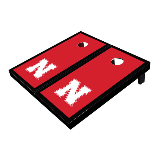 Nebraska Cornhuskers Red Matching Border Cornhole Boards