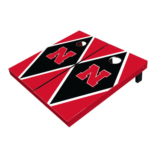 Nebraska Cornhuskers Black and Red Matching Diamond Cornhole Boards