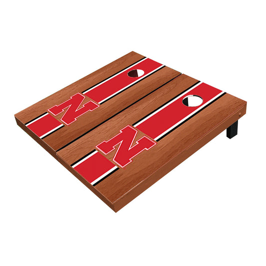 Nebraska Cornhuskers Red Rosewood Matching Long Stripe Cornhole Boards