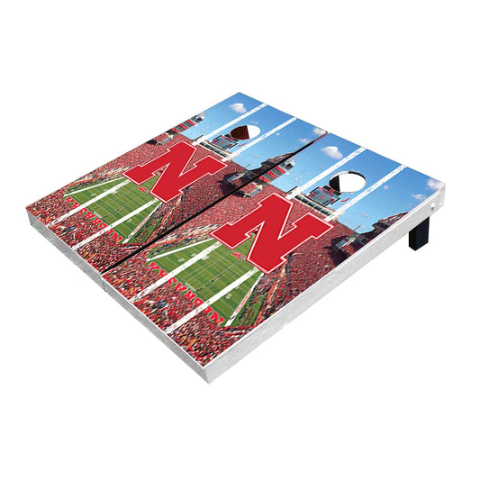Nebraska Cornhuskers Stadium Long Stripe All-Weather Cornhole Boards