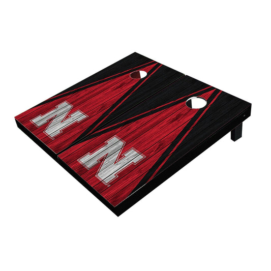 Nebraska Cornhuskers Red and Black Matching Triangle All-Weather Cornhole Boards