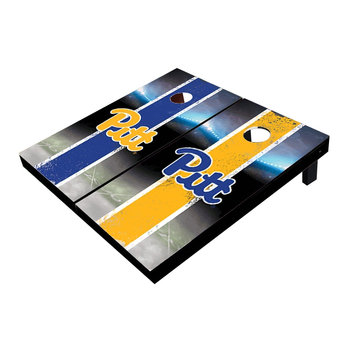 Pittsburgh Panthers Field Long Stripe Alternating All-Weather Cornhole Boards
