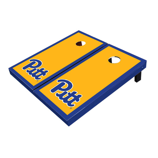 Pittsburgh Panthers Yellow Matching Border Cornhole Boards