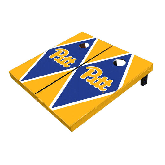 Pittsburgh Panthers Royal And Yellow Matching Diamond All-Weather Cornhole Boards