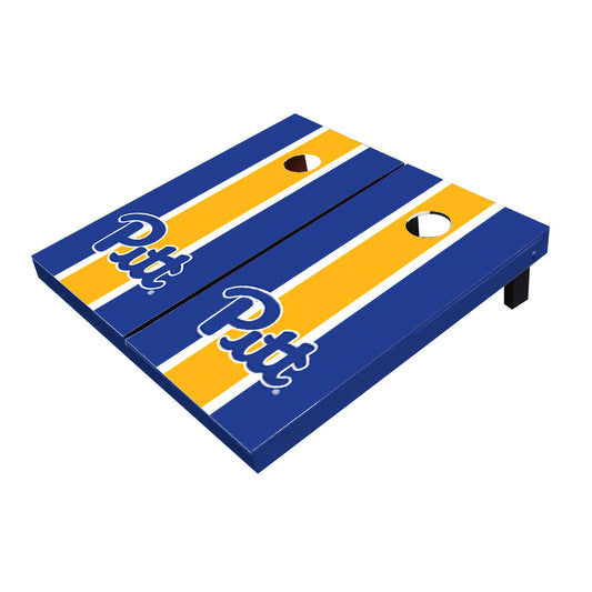 Pittsburgh Panthers Yellow And Royal Matching Long Stripe Cornhole Boards