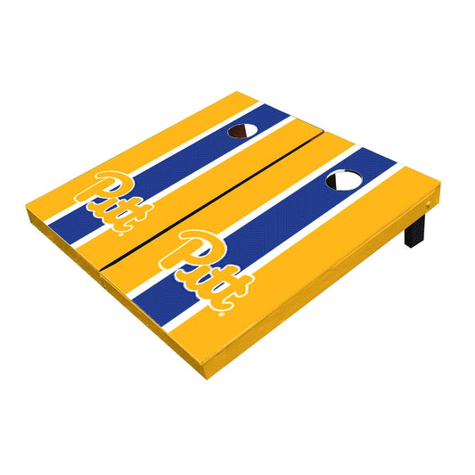 Pittsburgh Panthers Royal And Yellow Matching Long Stripe All-Weather Cornhole Boards