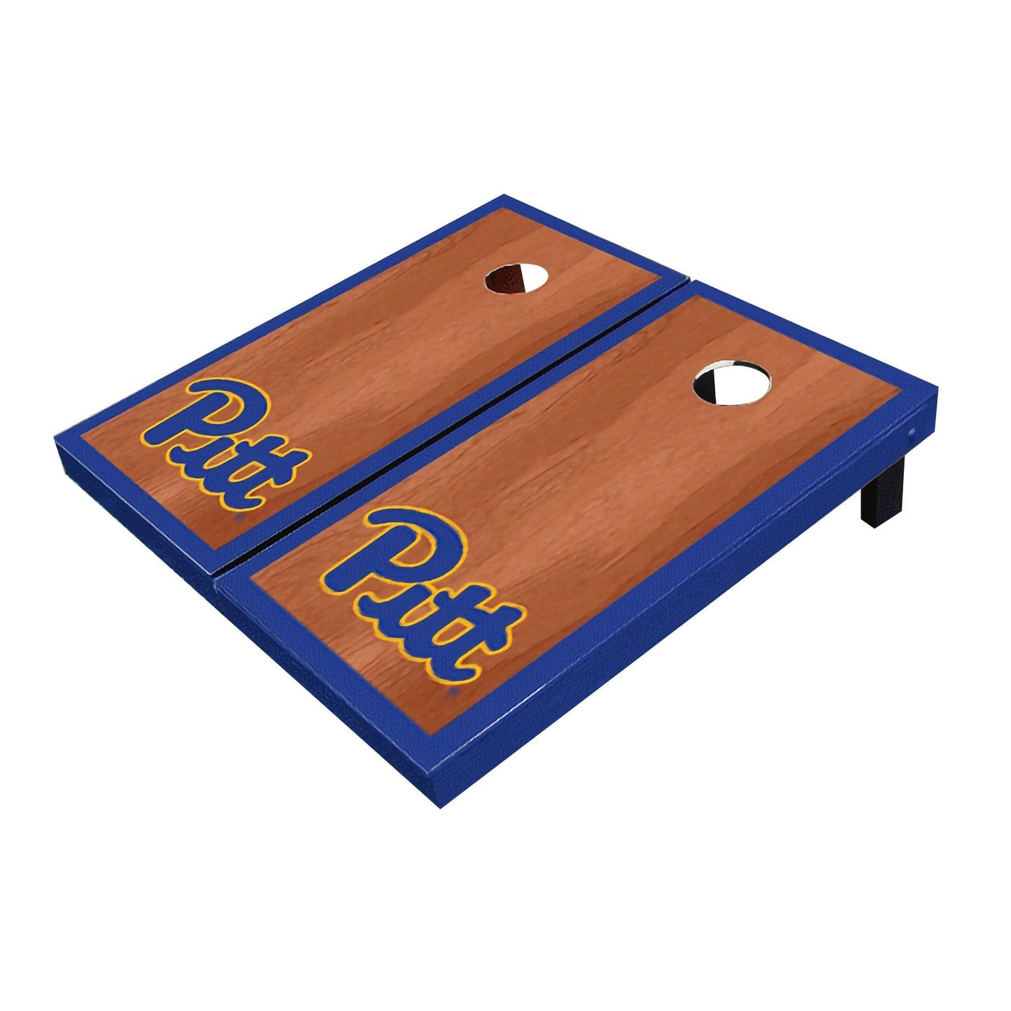 Pittsburgh Panthers Royal Rosewood Matching Borders All-Weather Cornhole Boards