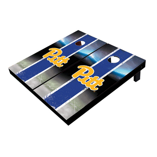 Pittsburgh Panthers Field Long Stripe Matching Royal Cornhole Boards