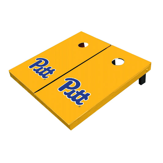 Pittsburgh Panthers Yellow Matching Solid Cornhole Boards